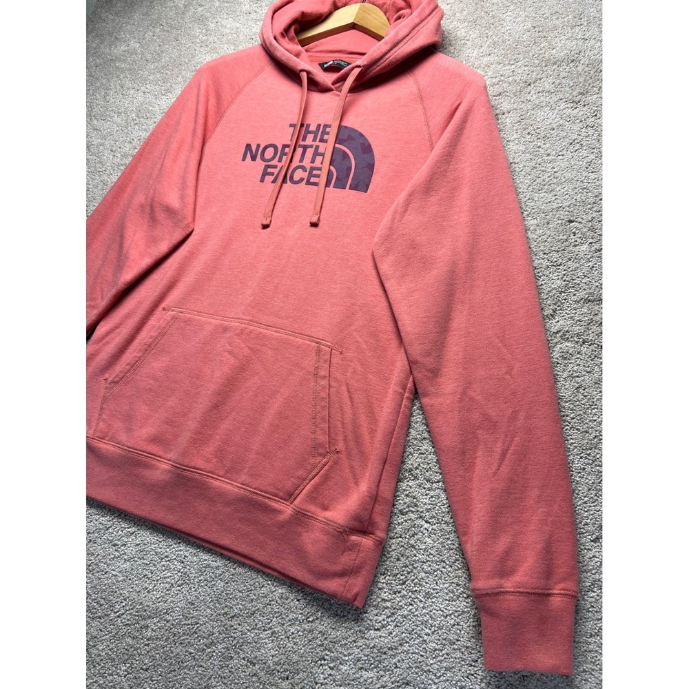 The North Face Womens Hoodie Coral Pink Pullover Hooded Sweatshirt Large - Picture 9 of 11
